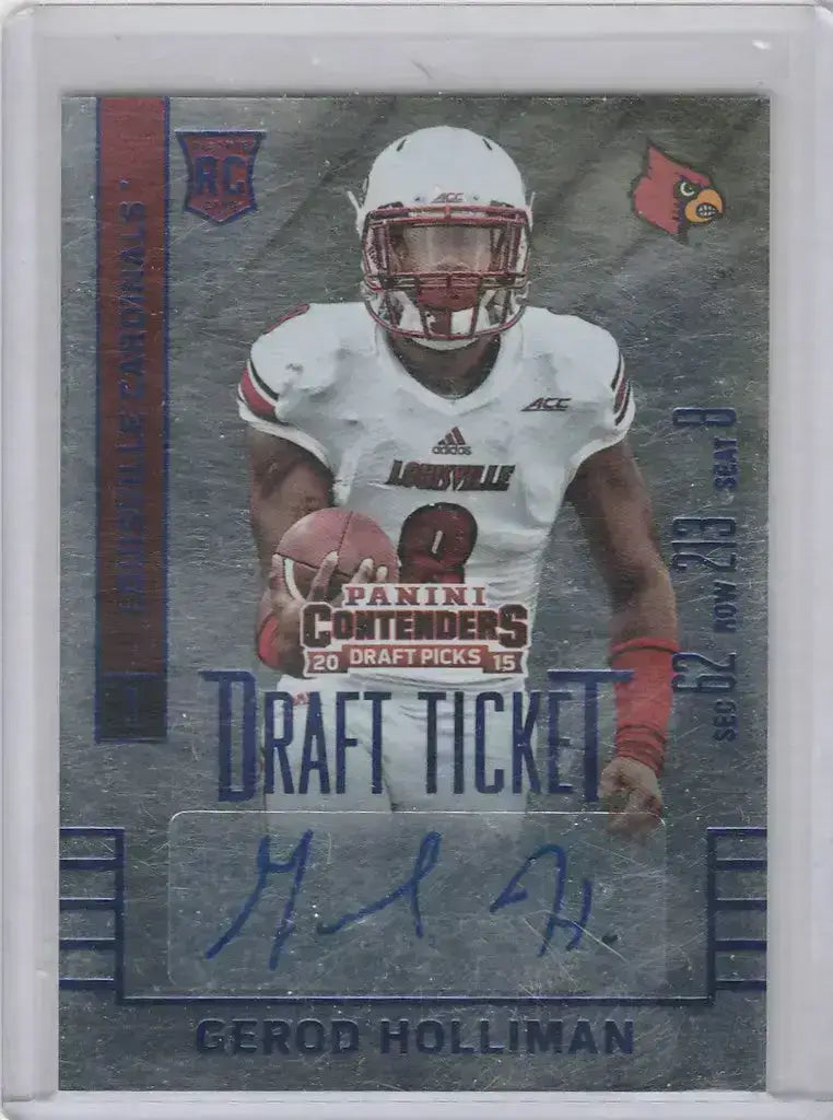 2015 Contenders Draft Gerod Holliman #189 AUTO RC - Football Card Single