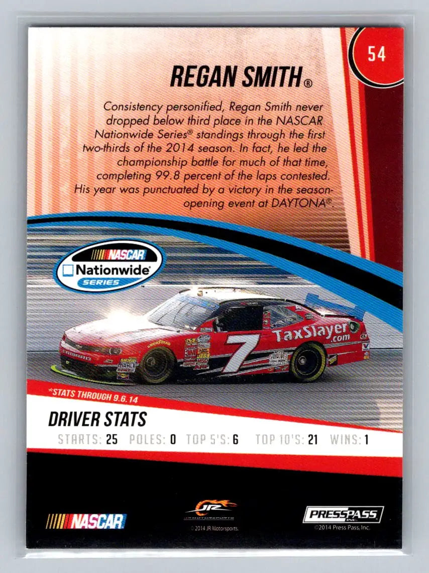 2015 Press Pass Cup Chase #54 Regan Smith Retail JR Motorsports - Racing Card Single