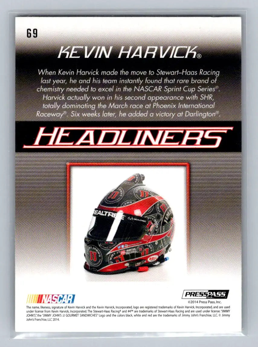 2015 Press Pass Cup Chase #69 Kevin Harvick Stewart-Haas Racing - Racing Card Single