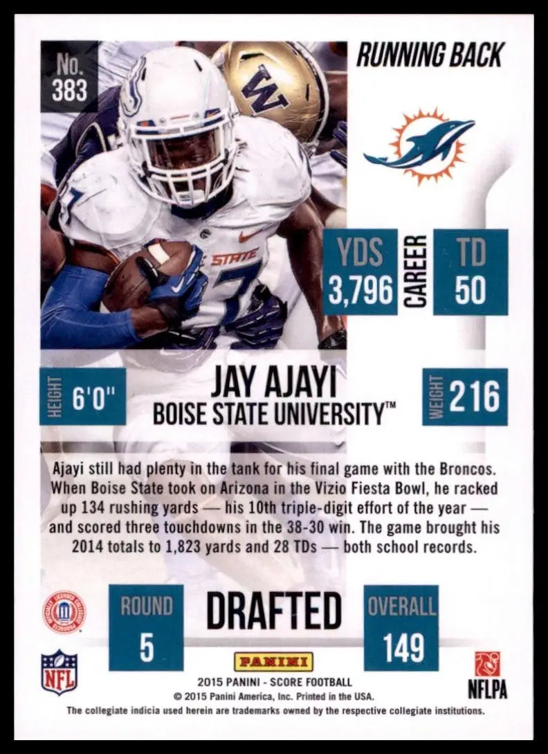 2015 Score - Rookie Jay Ajayi #383 (RC) - Football Card Single
