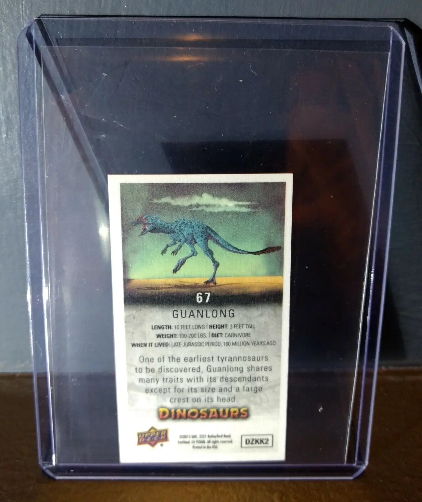 2015 Upper Deck Dinosaurs Canvas Mini Guanlong #67 Trading Card - Other