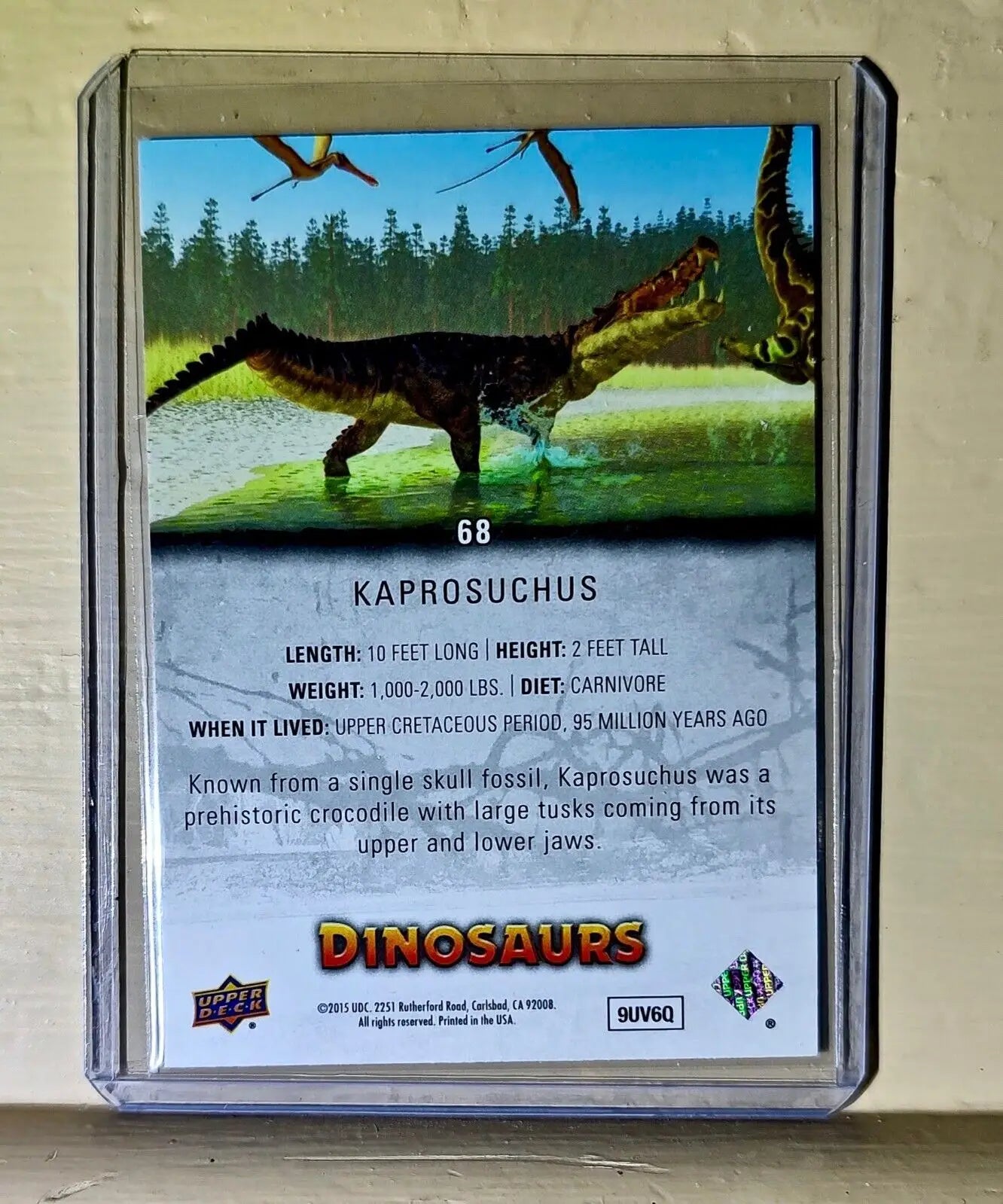 2015 Upper Deck Dinosaurs Kaprosuchus #68 Card - Non-Sports Card Single