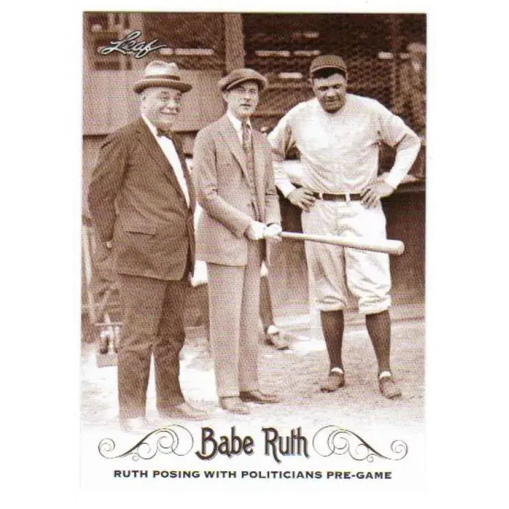 2016 Leaf Babe Ruth Collection #64 Babe Ruth NM-MT Baseball Card - Baseball Card Single