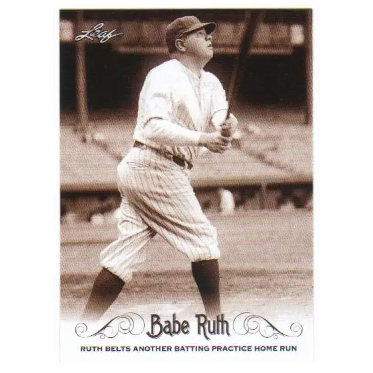 2016 Leaf Babe Ruth Collection #76 Babe Ruth NM-MT Baseball Card - Baseball Card Single