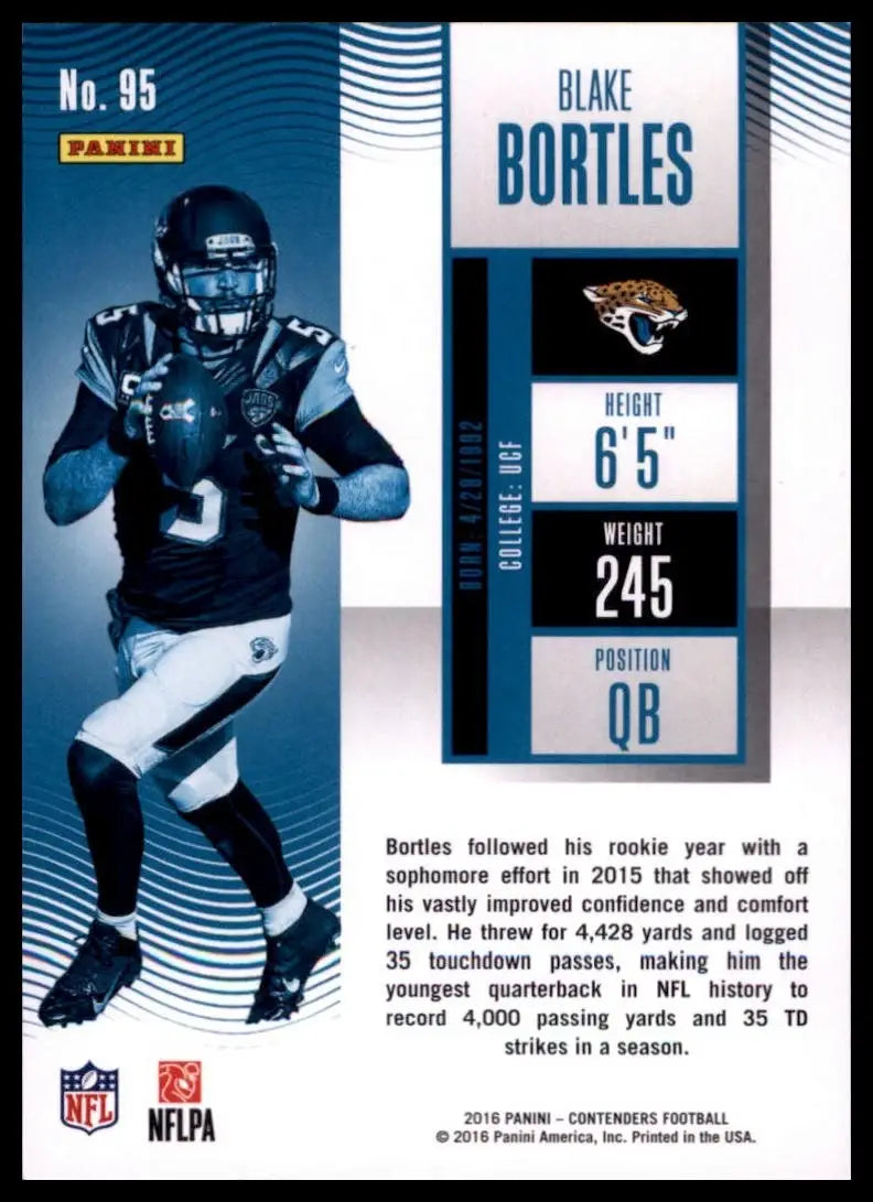 2016 Panini Contenders - Season Ticket Blake Bortles #95 - Football Card Single
