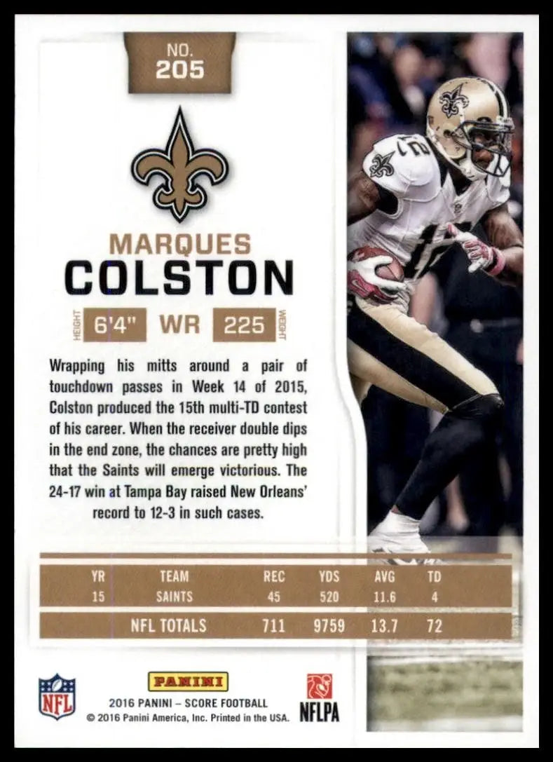 2016 Score - Marques Colston #205