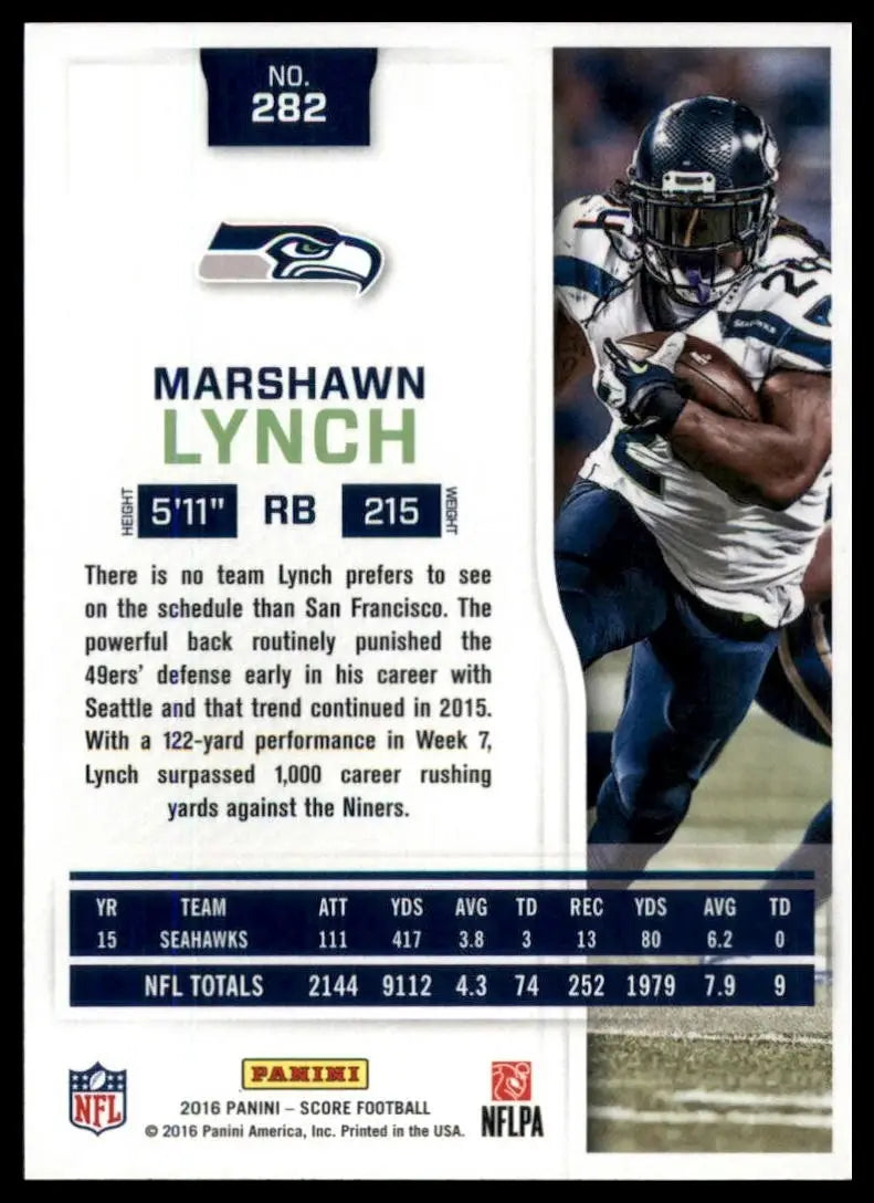 2016 Score - Marshawn Lynch #282