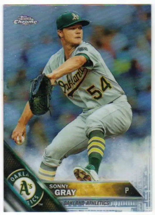 2016 Topps Chrome #188 Sonny Gray NM-MT Oakland Athletics Baseball Card - Baseball Card Single