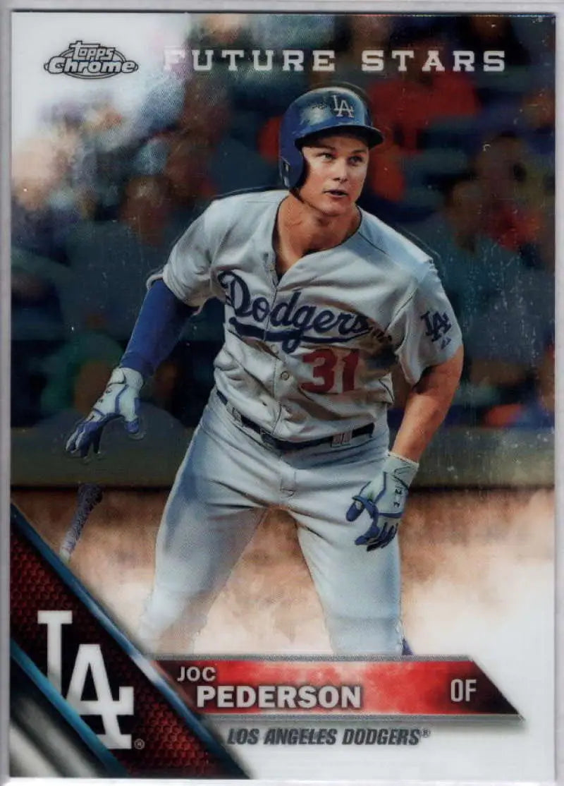 2016 Topps Chrome #58 Joc Pederson NM-MT RC Rookie Baseball Card - Baseball Card Single