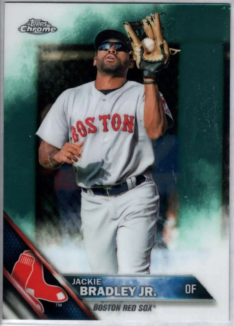 2016 Topps Chrome #96 Jackie Bradley Jr. NM-MT Boston Red Sox Baseball Card - Baseball Card Single