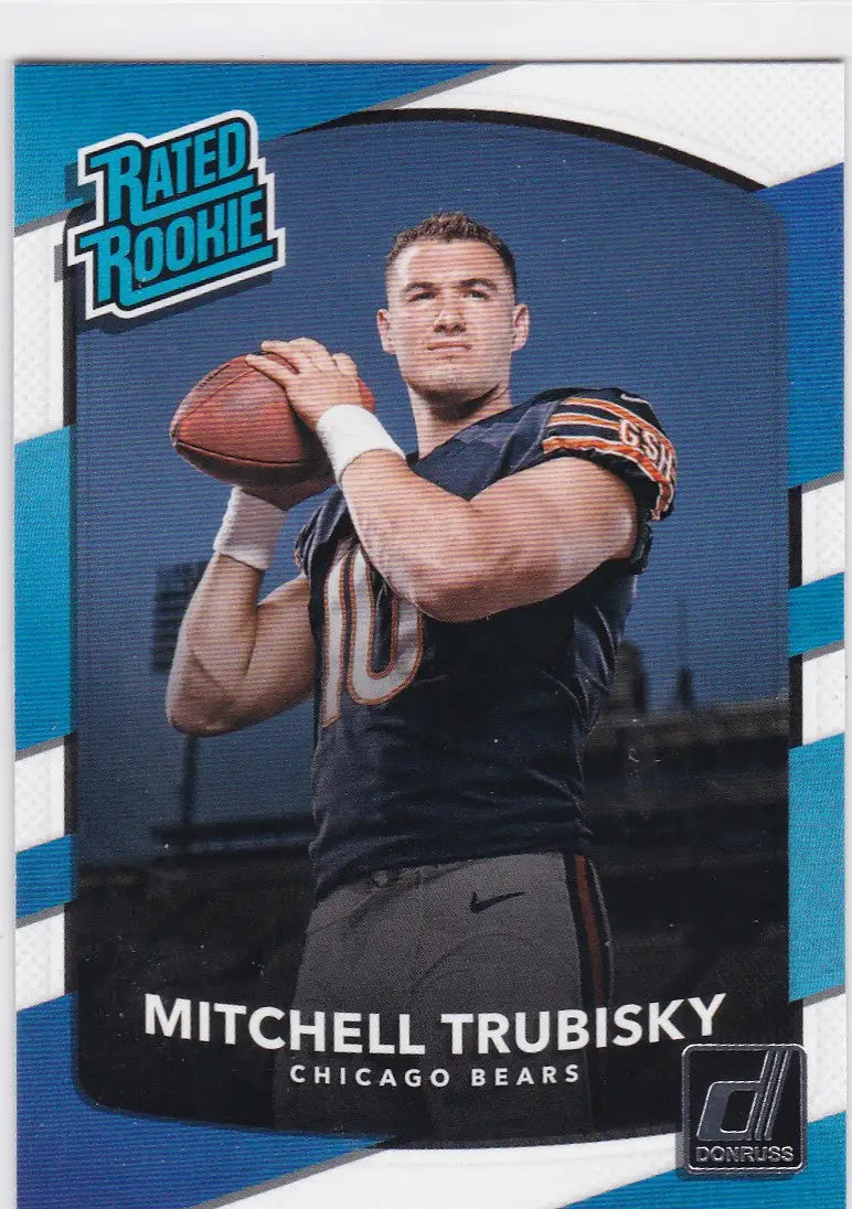 2017 Donruss Rated Rookie #328 Mitchell Trubisky Chicago Bears - Football Card Single