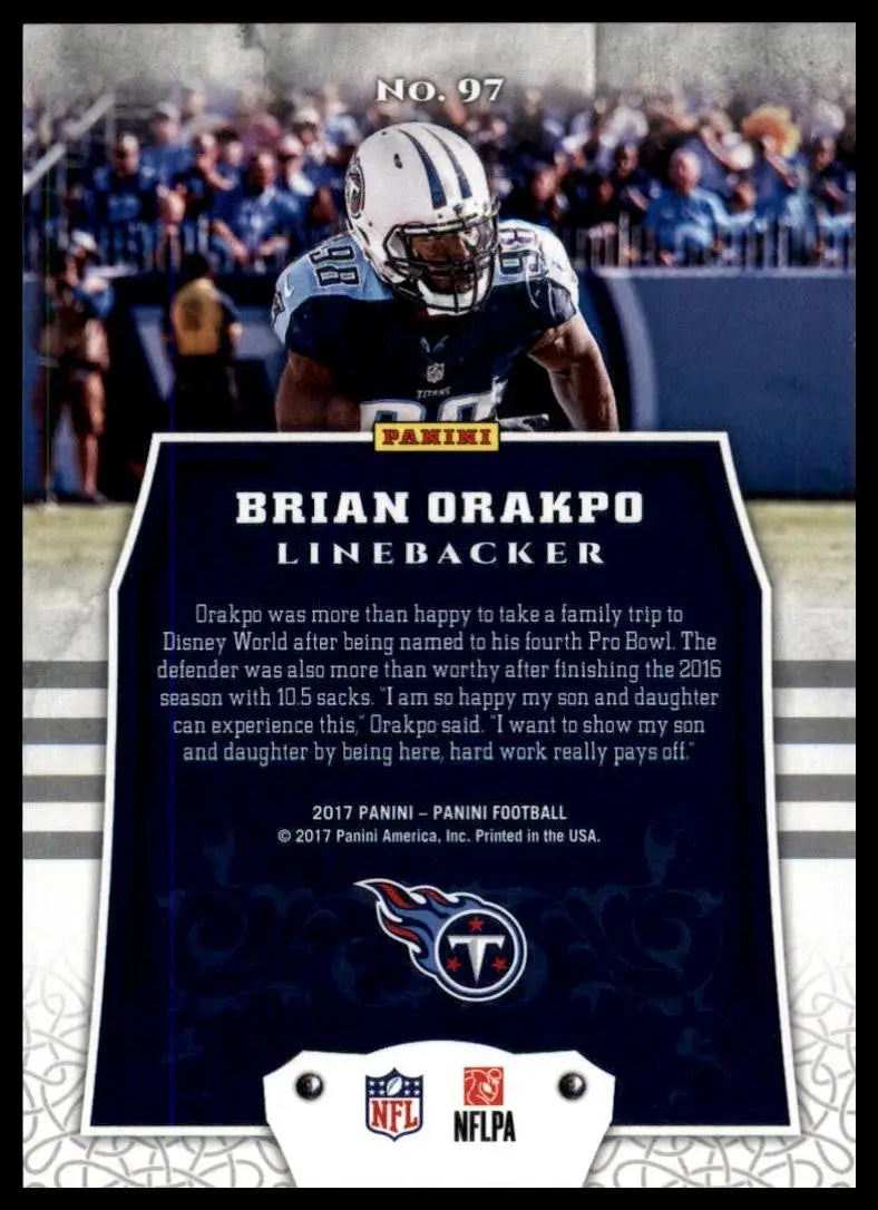 2017 Panini - Brian Orakpo #97