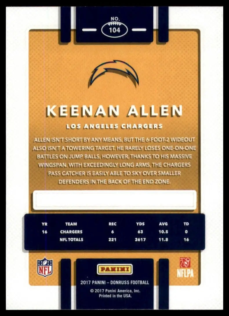 2017 Panini Donruss - Keenan Allen #104