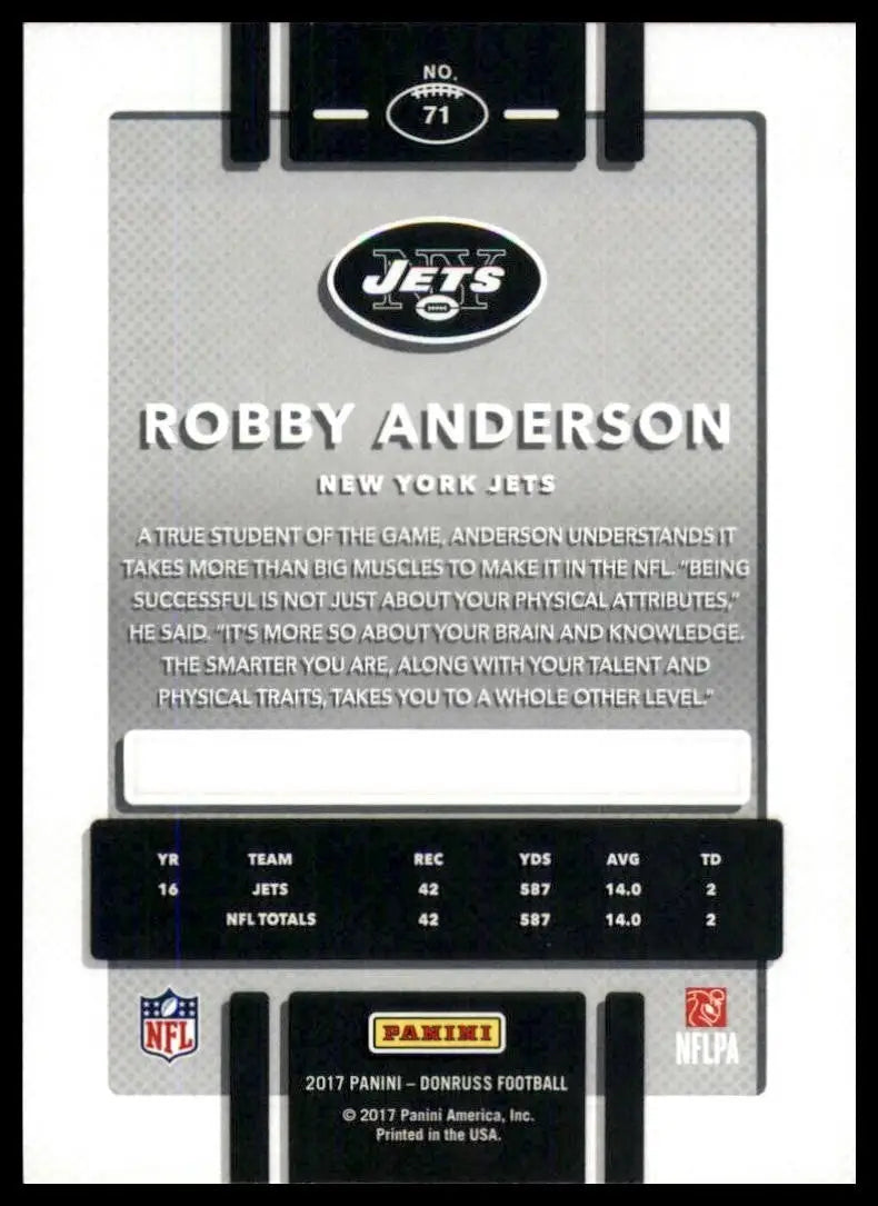 2017 Panini Donruss - Robby Anderson #71