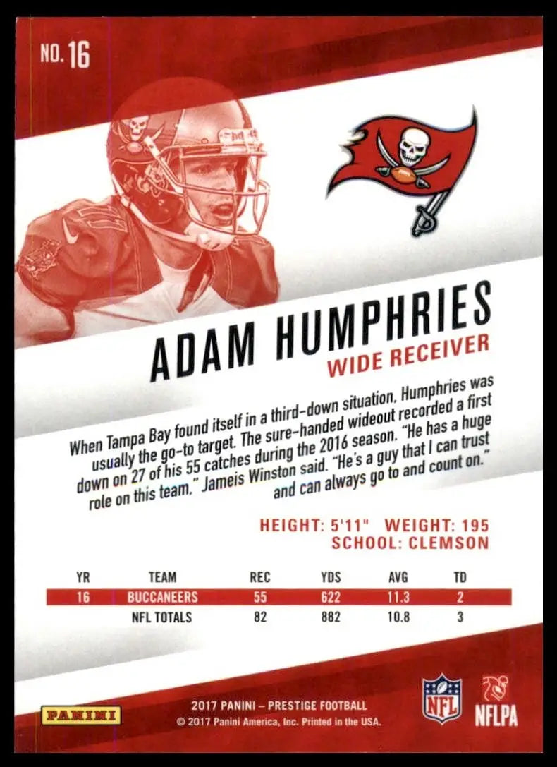 2017 Panini Prestige - Adam Humphries #16