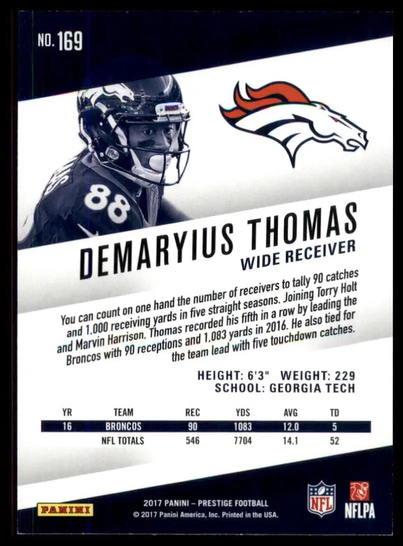 2017 Panini Prestige - Demaryius Thomas #169