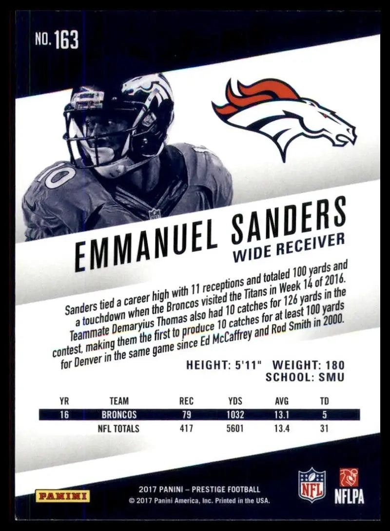 2017 Panini Prestige - Emmanuel Sanders #163
