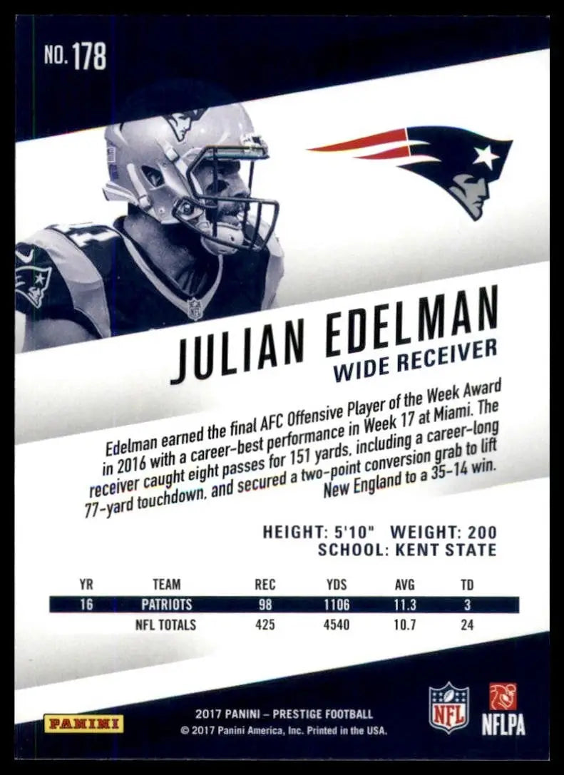 2017 Panini Prestige - Julian Edelman #178