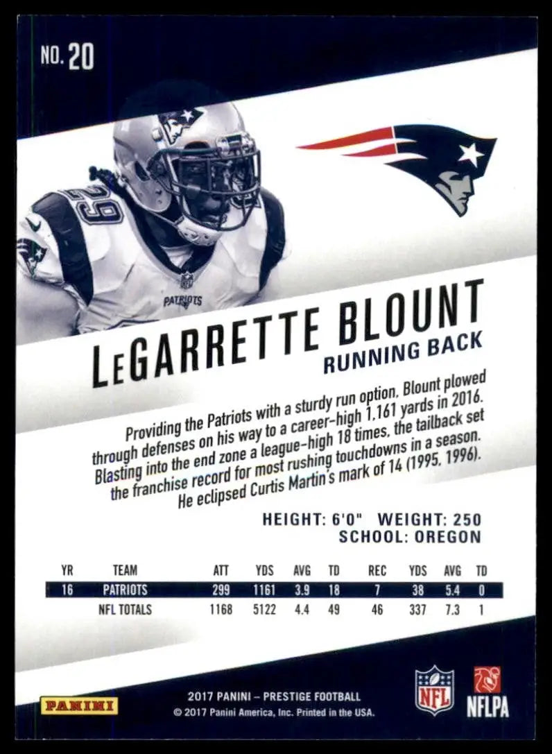 2017 Panini Prestige - LeGarrette Blount #20