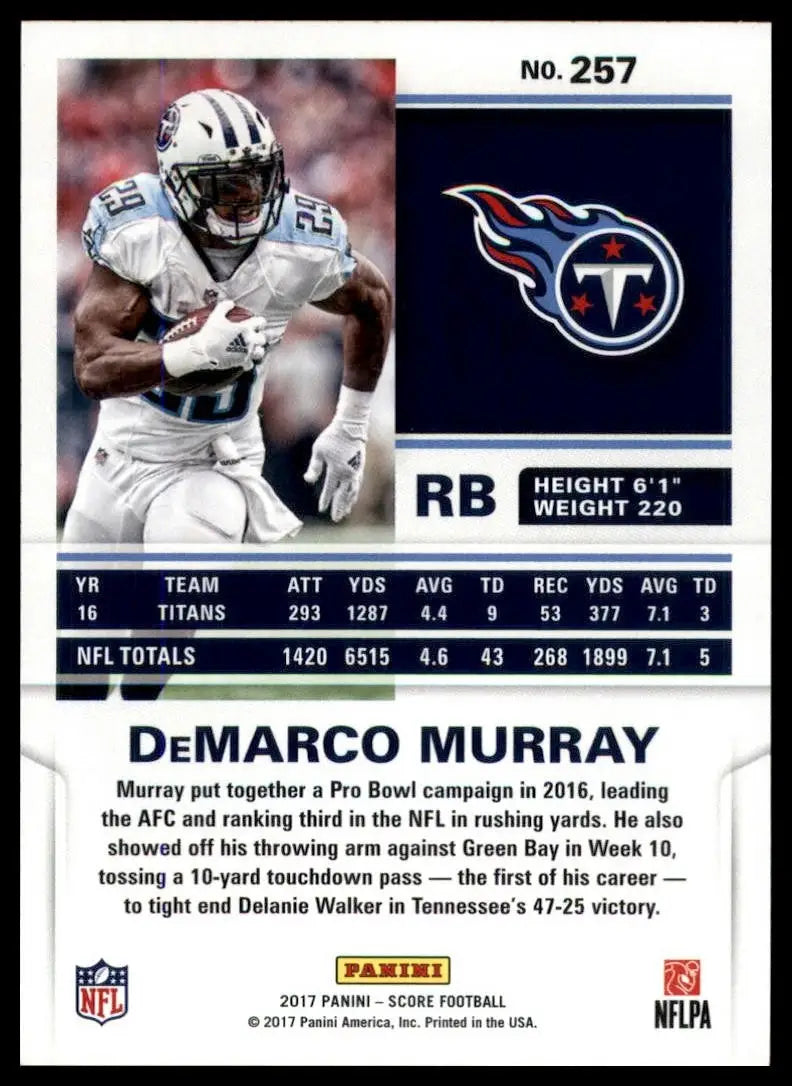 2017 Score - DeMarco Murray #257