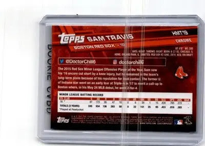 2017 Topps Chrome Update #HMT19 Sam Travis - Baseball Card Single