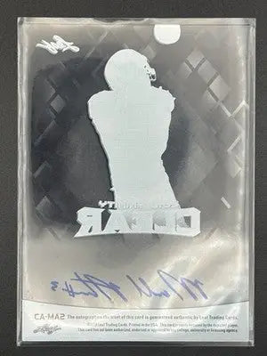 2018 Leaf Trinity #CA-MA2 Marcell Ateman Clear Auto - Football Card Single