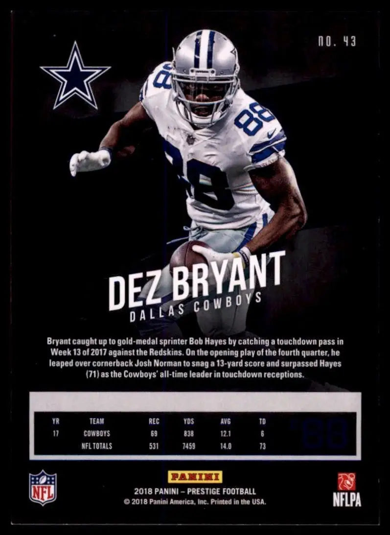 2018 Panini Prestige - Dez Bryant #43 - Football Card Single
