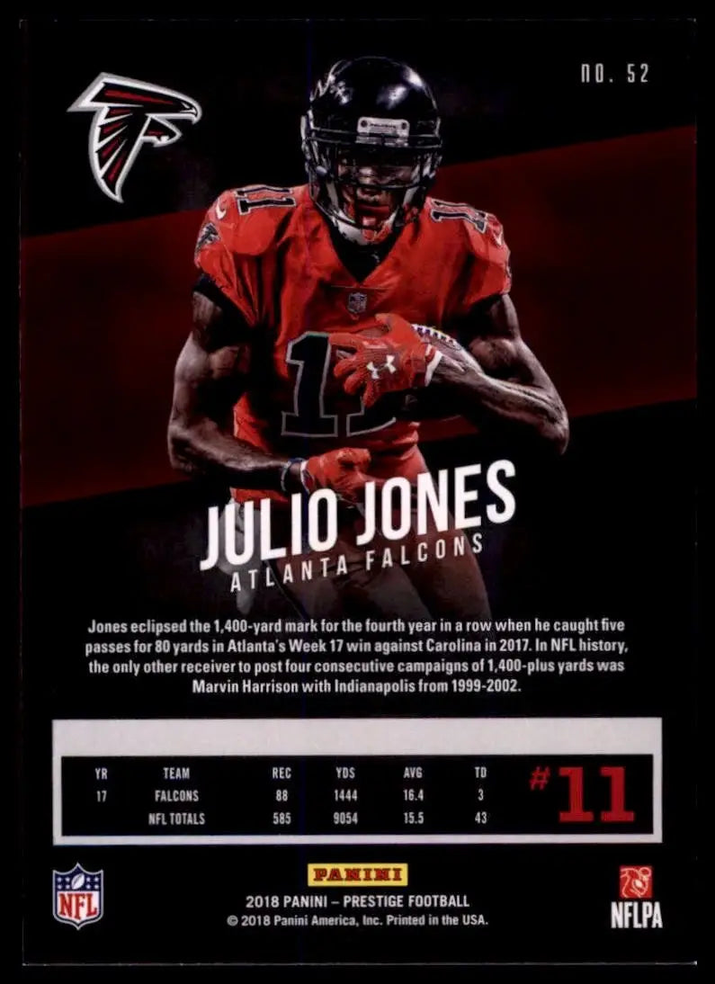 2018 Panini Prestige - Julio Jones #52 - Football Card Single