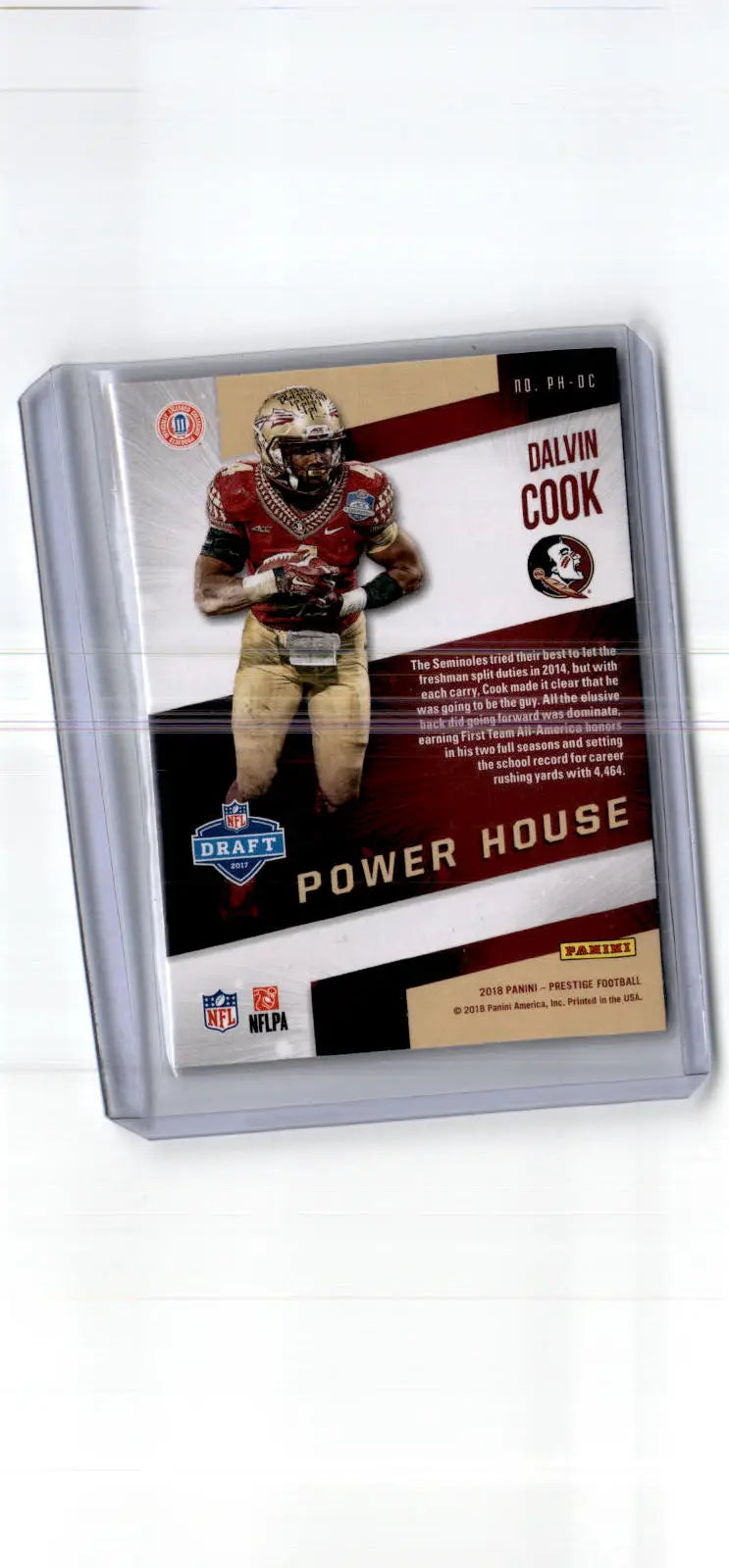 2018 Panini Prestige #PH-DC Dalvin Cook Power House - Football Card Single