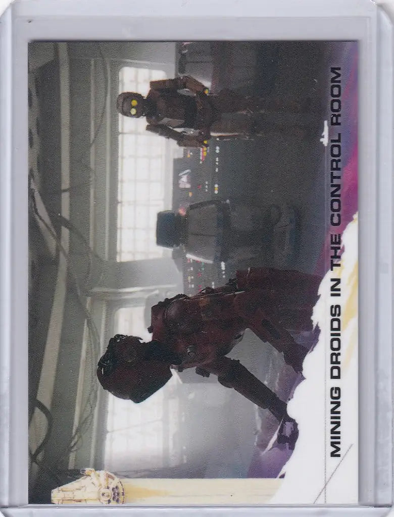 Trading card of Mining Droids in the Star Wars Story from Solo: A Star Wars Story