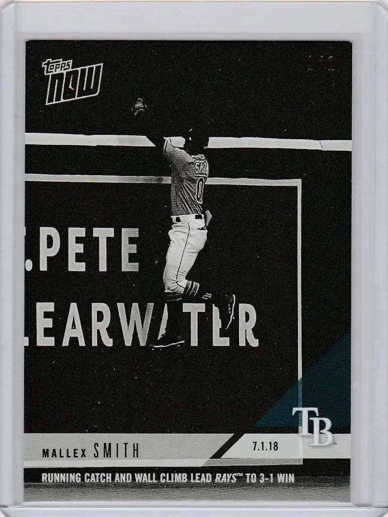 2018 Topps Now Platinum B&W #394BW Mallex Smith Rays 1/1 - Baseball Card Single