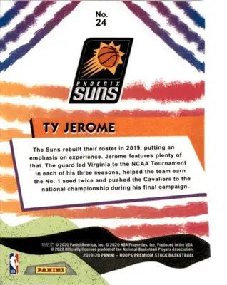 2019-20 Hoops Premium Stock #24 Ty Jerome We Got Next - Basketball Card Single