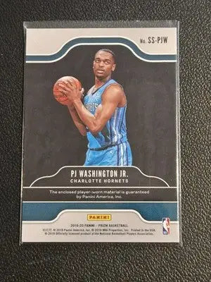 2019-20 Panini Prizm #SS-PJW PJ Washington Jr. Sensational Swatches - Basketball Card Single
