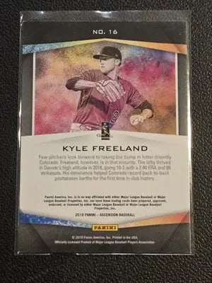 2019 Panini Chronicles #16 Kyle Freeland Ascension Red #/50 - Baseball Card Single