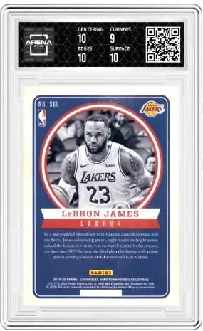 2019 Panini Chronicles LeBron James #561 Hometown Heroes Arena Club 9.5 - Basketball Card Single