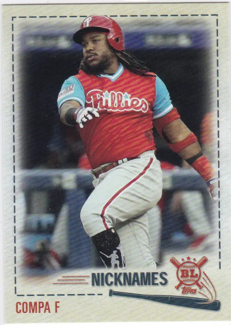 Baseball card of Philadelphia Phillies Maikel Franco from Topps Big League Weekend Nicknames