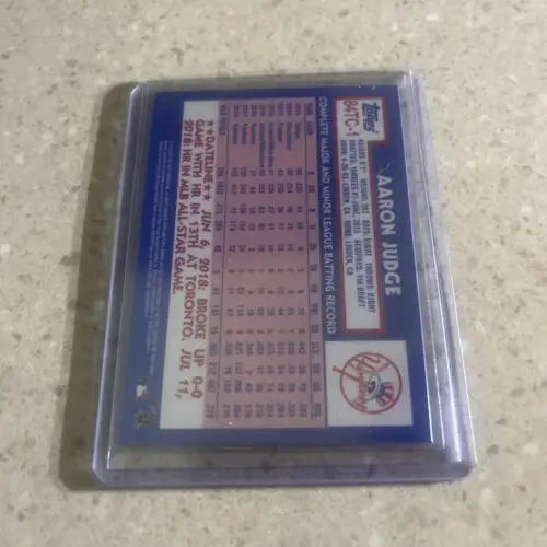 Aaron Judge 2019 Topps Chrome 1984 Refractor trading card featuring iconic design