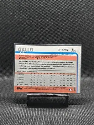 2019 Topps - Joey Gallo #112 Gold /2019 - Baseball Card Single