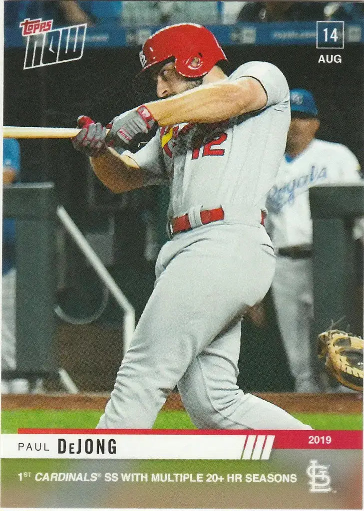 2019 TOPPS NOW #686 PAUL DEJONG 20+ HR SEASON ST LOUIS CARDINALS - Baseball Card Single