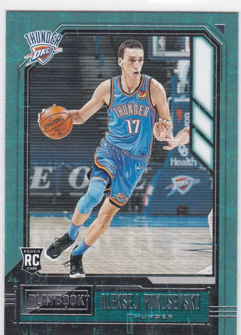 2020-21 Chronicles Playbook #182 Aleksej Pokusevski RC Thunder - Basketball Card Single