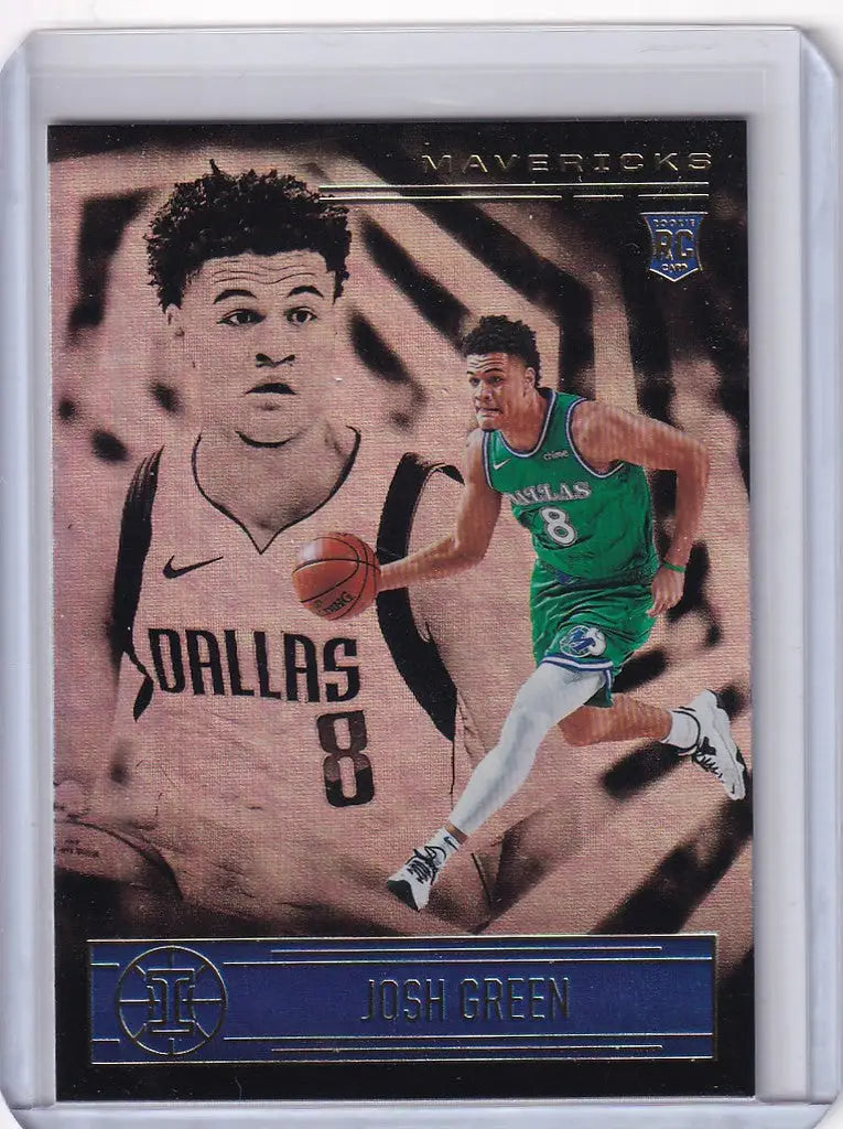 Josh Green Dallas Mavericks trading card from 2020-21 Panini Illusions #189