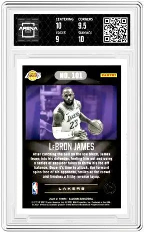2020-21 Panini Illusions LeBron James #101 Basketball Arena Club 9.5 - Basketball Card Single