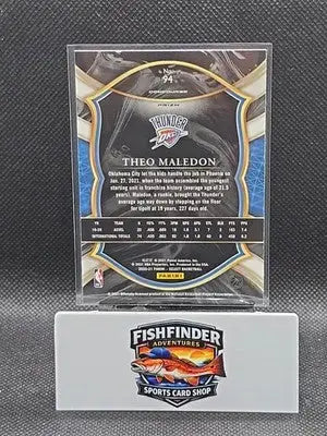 2020-21 Panini Select - Concourse Théo Maledon #94 Red White Orange Shimmer... - Basketball Card Single