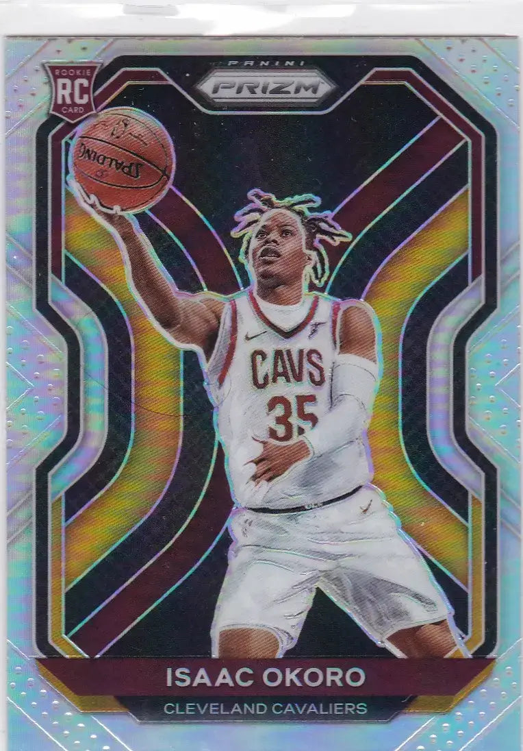 2020-21 Panini Silver Prizm #298 Isaac Okoro RC Cleveland Cavaliers - Basketball Card Single