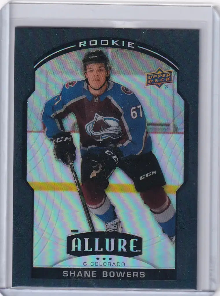 2020-21 Upper Deck Allure Black #87 Shane Bowers Colorado Avalanche - Hockey Card Single