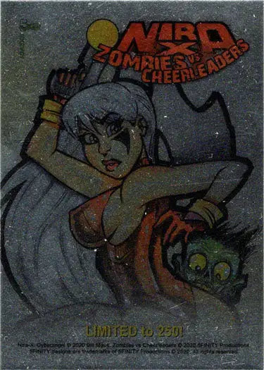 Comic book cover of Zombie Cheerleader on 2020 5finity Foil Promo Card NXZVC1