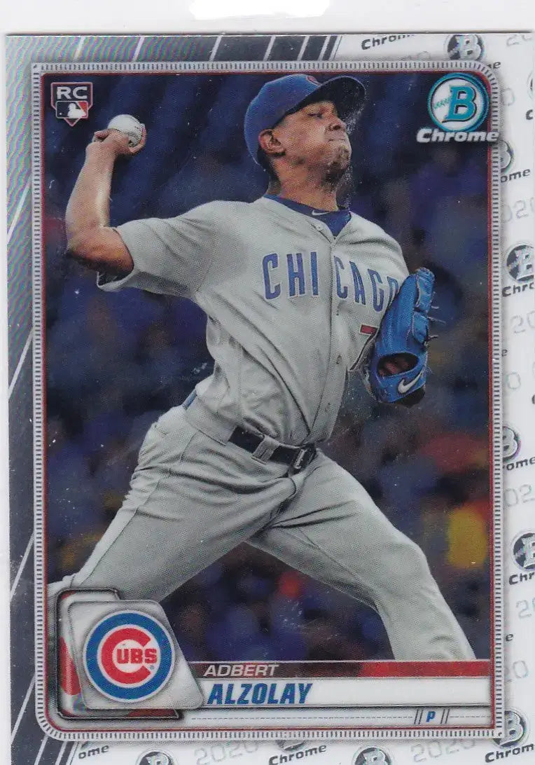 2020 Bowman Chrome RC #57 Adbert Alzolay Chicago Cubs - Baseball Card Single