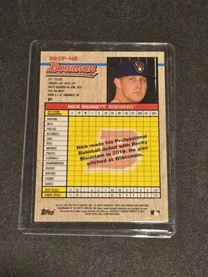 2020 Bowman Heritage #92CP-NB Nick Bennett Chrome Prospects Gold #/50 - Baseball Card Single