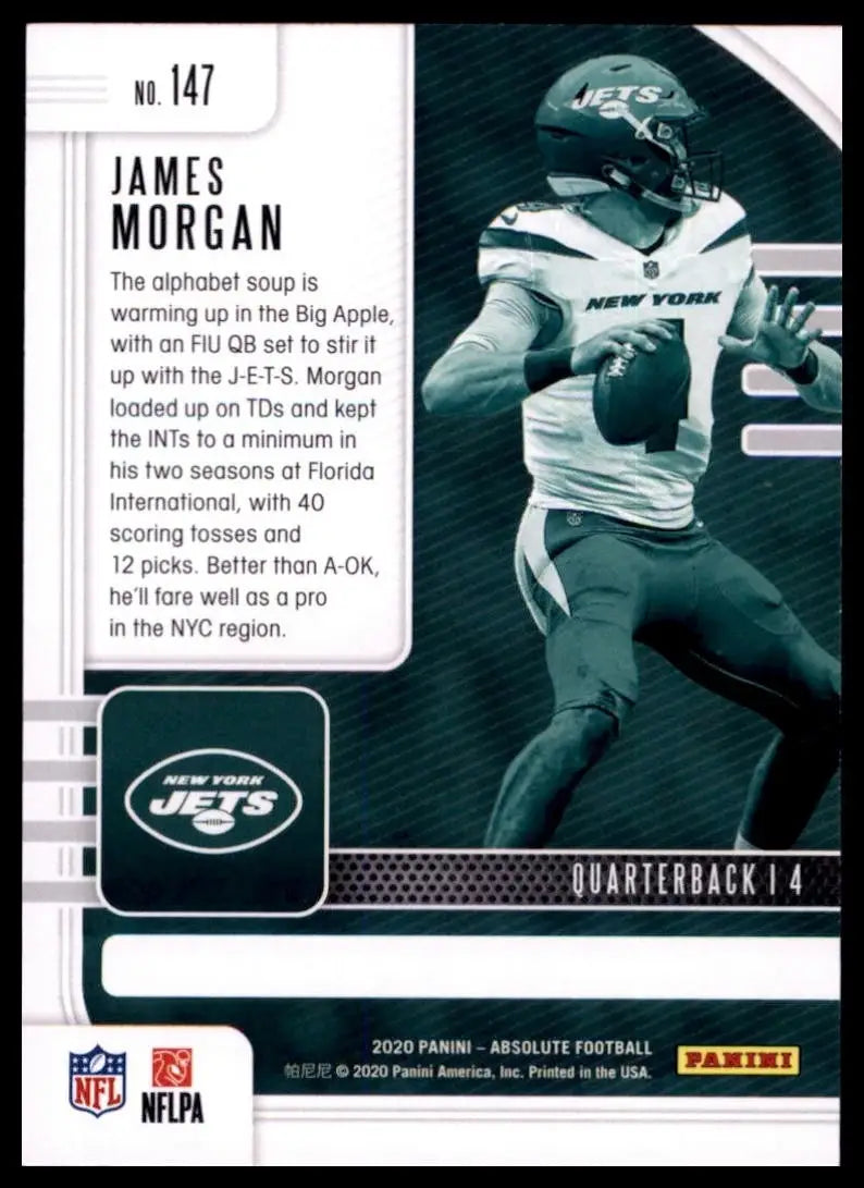 2020 Panini Absolute - Rookie James Morgan #147 (RC) - Football Card Single