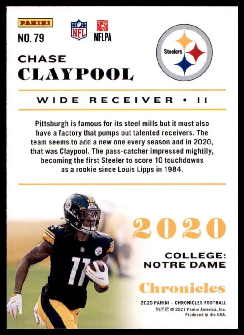 2020 Panini Chronicles - Chase Claypool #79 Bronze (RC) - Football Card Single